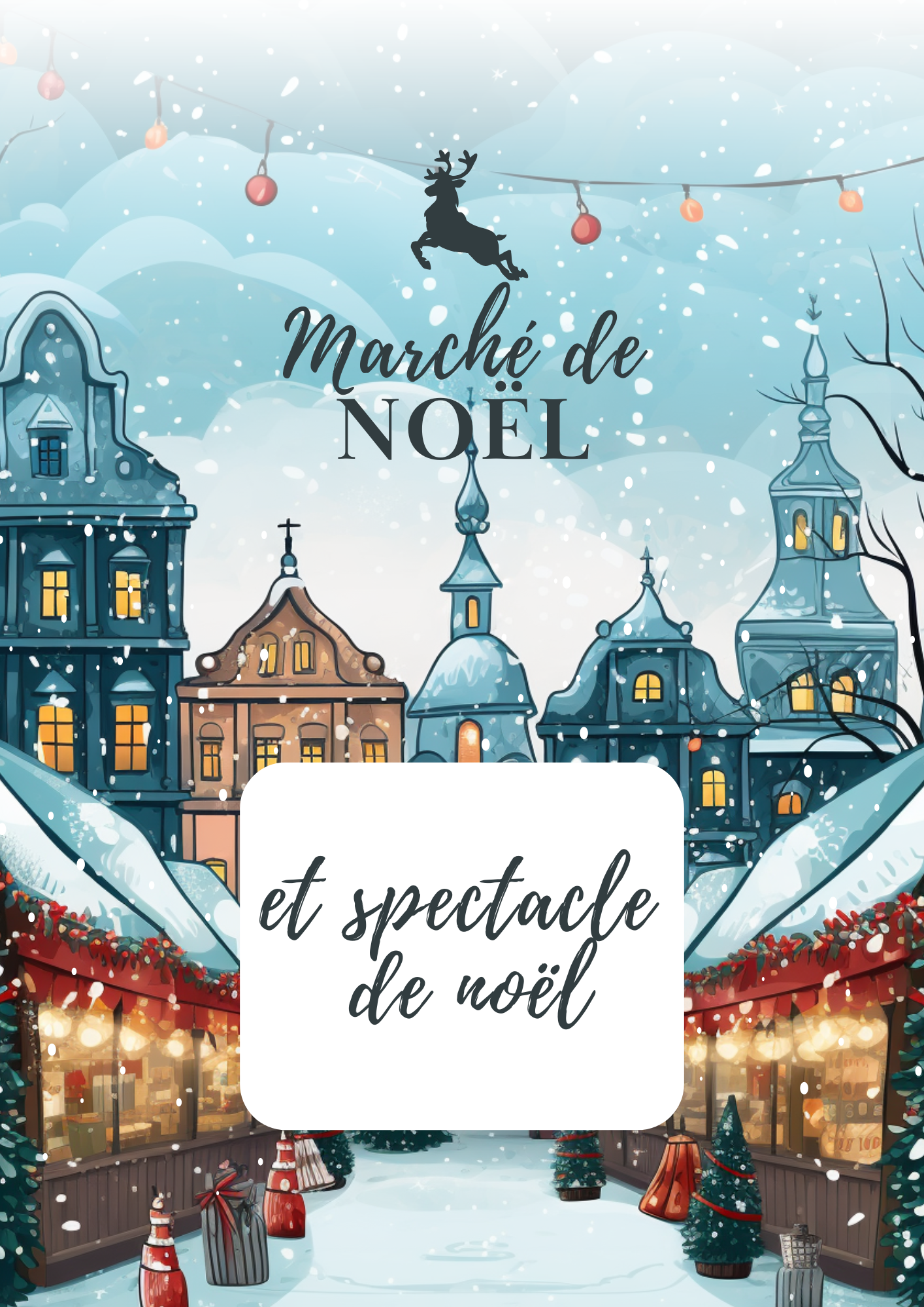 You are currently viewing Marché de Noël et spectacle de noël – école